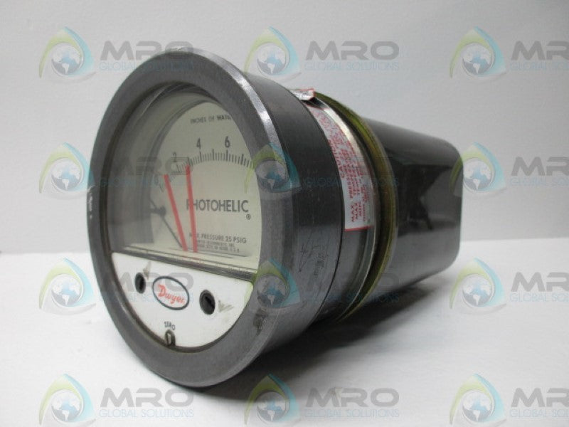 DWYER A3010 PHOTOHELIC GAUGE UNMP