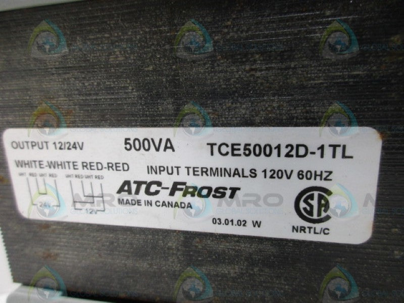 ATC FROST TCE50012D-1TL TRANSFORMER (AS PICTURED) NSNP