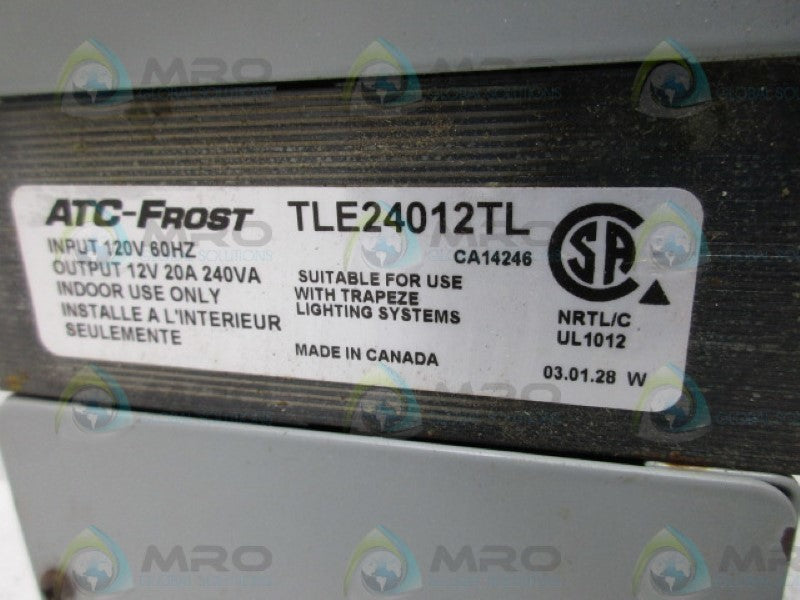 ATC FROST TLE24012TL TRANSFORMER (AS PICTURED) NSNP