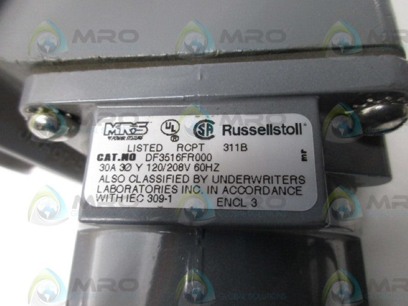 RUSSELLSTOLL DF3516FR000 RECEPTACLE (AS PICTURED)  NSNP