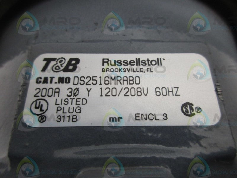 RUSSELLSTOLL DS2516MRAB0 ANGLED MALE RECEPTACLE  NSNP