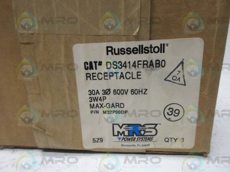 RUSSELLSTOLL DS3414FRAB0 RECEPTACLE  NSFS