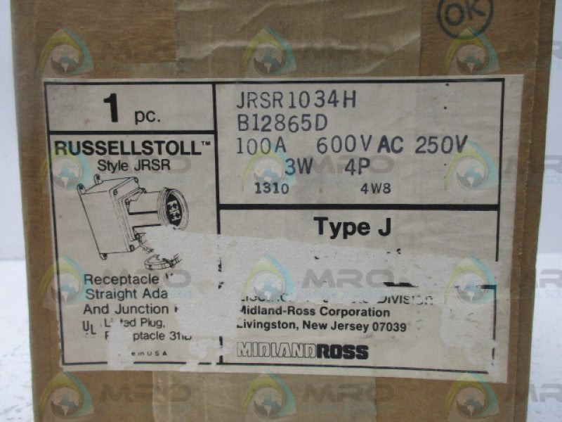 RUSSELLSTOLL JRSR1034H RECEPTACLE  NSFS