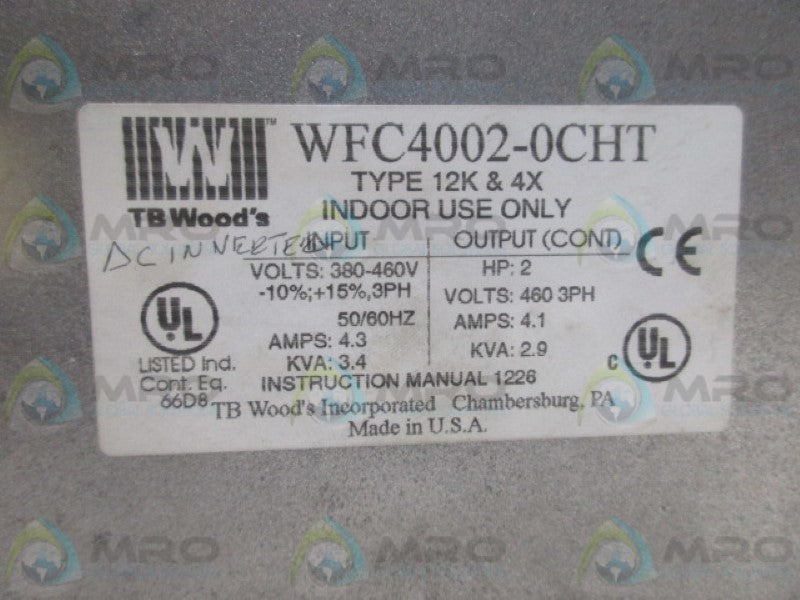 TB WOODS WFC4002-0CHT AC INVERTER  UNMP