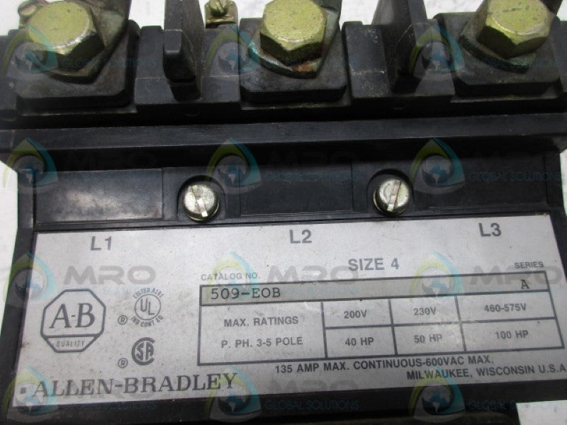 ALLEN BRADLEY 509-EOB SER A STARTER  UNMP