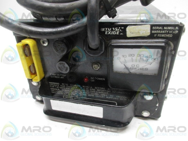 YUASA EXIDE 20120L BATTERY CHARGER  UNMP
