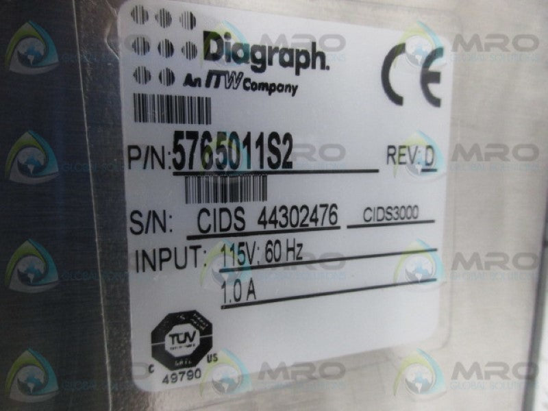 DIAGRAPH 5765011S2 CENTRALIZED INK DELIVERY SYSTEM  NSMP