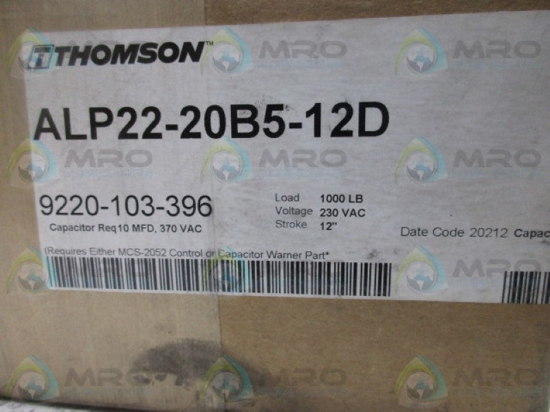 THOMSON ALP22-20B5-12D ACTUATOR  NSFS