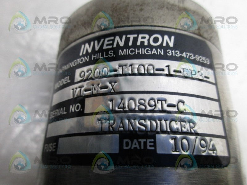 INVENTRON 9200-T100-1-EP3-VI-M-X ULTRASONIC TRANSDUCER  UNMP
