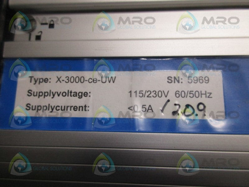 MONTALVO X-3000-CE-UW SYSTEM CONTROLLER  NSMP