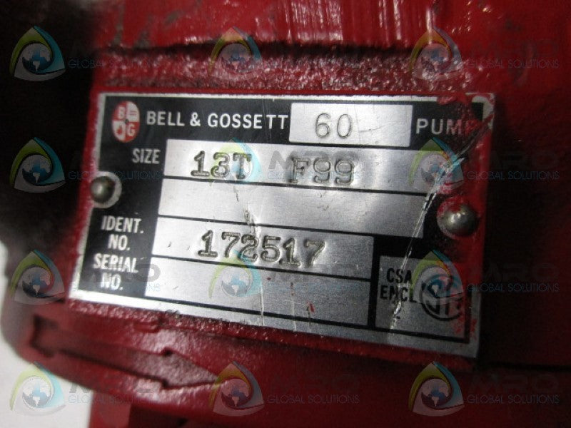 BELL & GOSSETT 172517 PUMP  NSNP