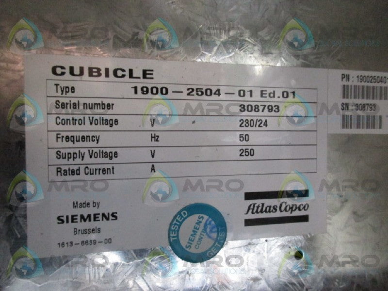 ATLAS COPCO SF-M 1900-2504-01 CONTROLLER UNIT  NSNP