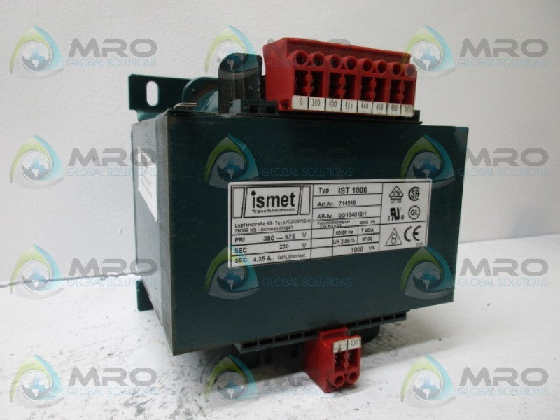 ISMET IST1000 TRANSFORMER  NSNP