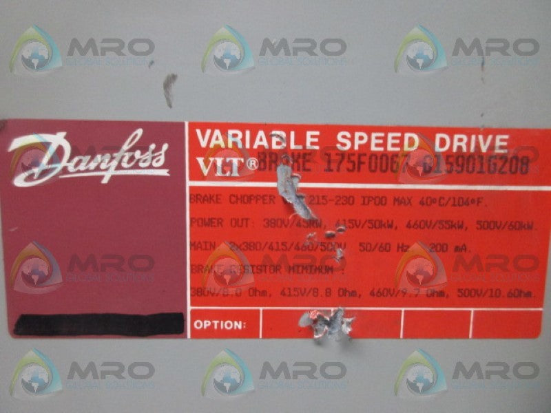 DANFOSS 175F0067 VARIABLE SPEED DRIVE  UNMP