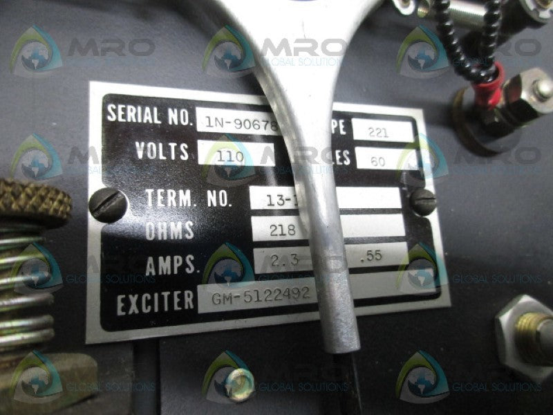 ALLIS-CHALMERS TYPE 221 CONTACT REGULATOR  UNMP