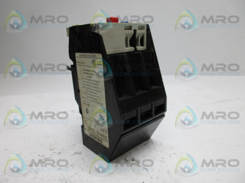 SIEMENS 3UA5012-0J OVERLOAD RELAY 0,63-1A  UNMP