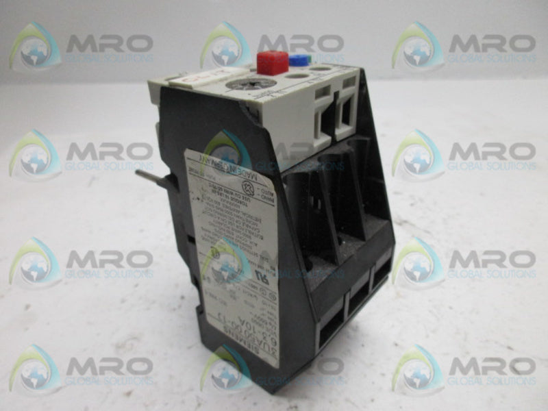 SIEMENS 3UA5000-1J OVERLOAD RELAY 6,3-10A  UNMP