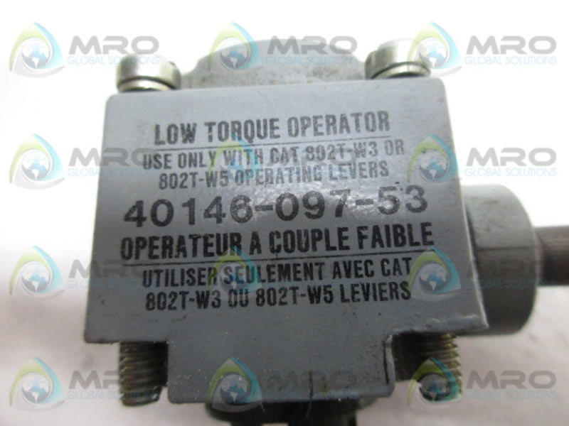 ALLEN BRADLEY 40146-097-53 OPERATOR HEAD (AS PICTURED)  UNMP