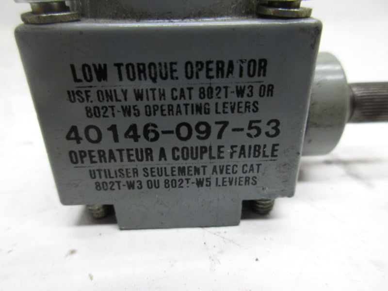ALLEN BRADLEY 40146-097-53 OPERATOR HEAD (AS IS)  UNMP