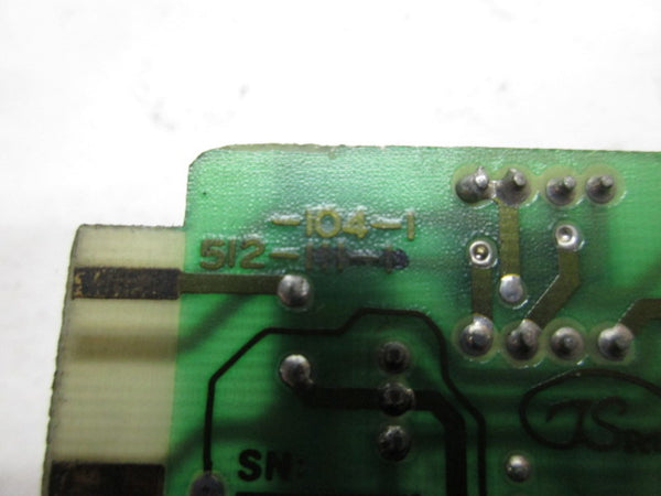 POWERS PROCESS CONTROLS 512-104-1 CIRCUIT BOARD  UNMP