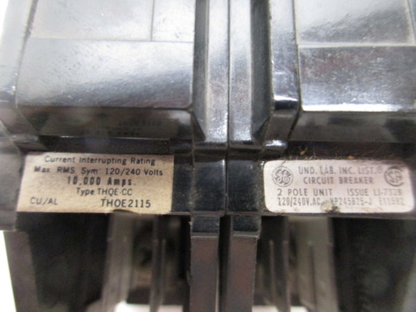 GENERAL ELECTRIC THQE-CC2115 CIRCUIT BREAKER  UNMP