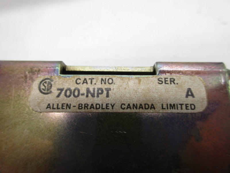ALLEN BRADLEY 700-NPT SER A CONTACTOR  UNMP