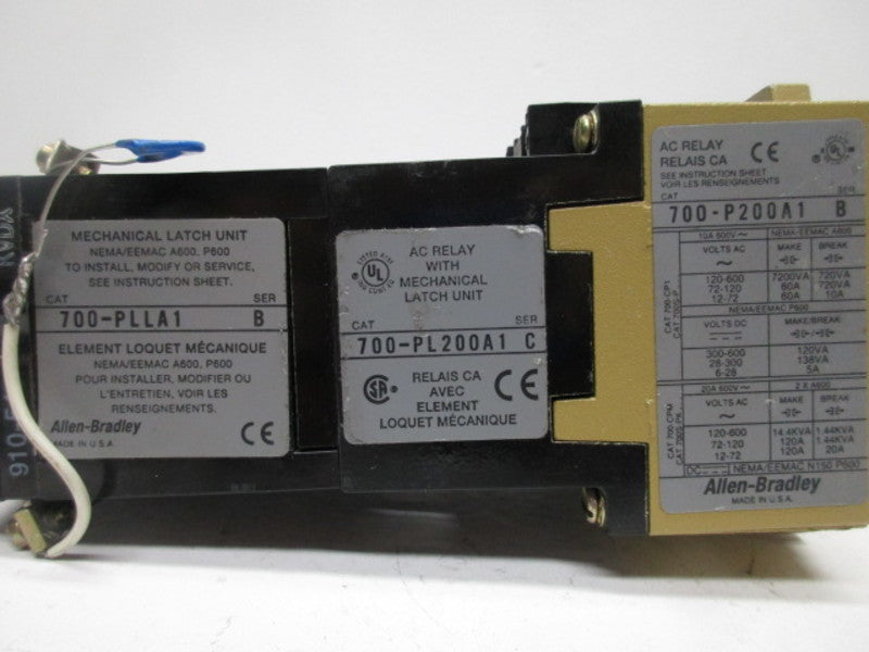 ALLEN BRADLEY 700-PL200A1 SER. C CONTACTOR  UNMP