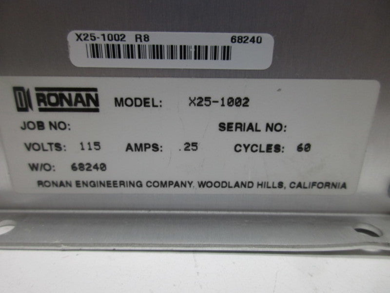 RONAN X25-1002 (AS PICTURED) MOTION DETECTOR AMPLIFIER  UNMP