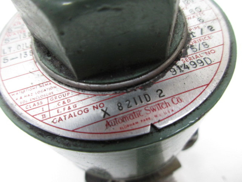 ASCO 8211D2 SOLENOID VALVE  UNMP