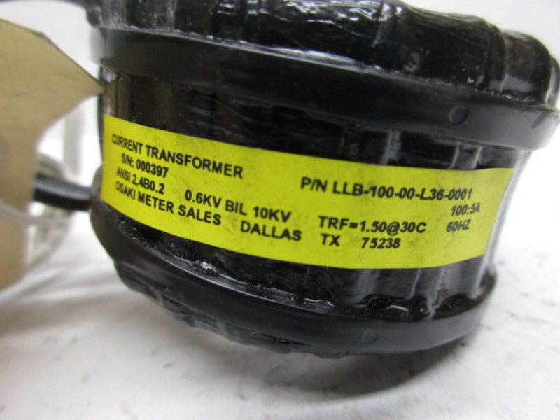 OSAKI METERS SALES LLB-100-00-L36-0001 100:5A TRANSFORMER  NSNP