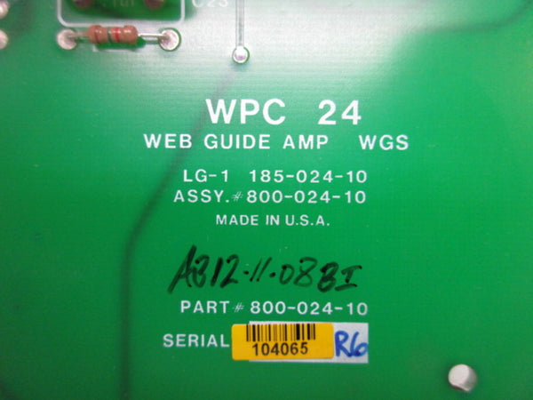 WEB PRINTING WPC-24X1 800-024-10 AMPLIFIER BOARD   UNMP