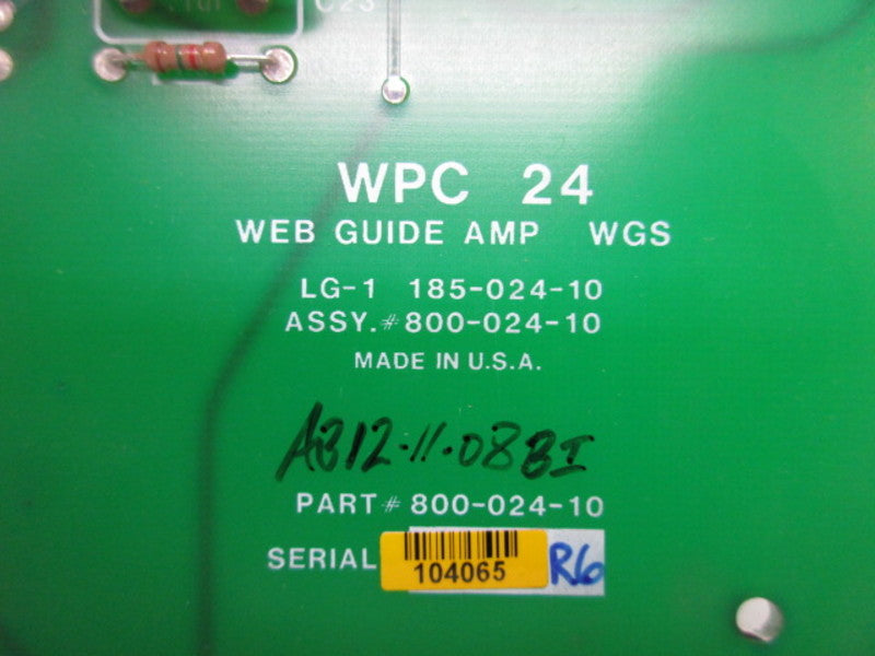 WEB PRINTING WPC-24X1 800-024-10 AMPLIFIER BOARD   UNMP