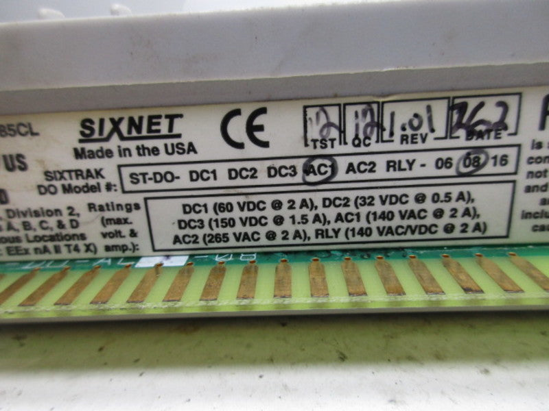 SIXNET ST-D0-AC1-08 SIXTRAK OUTPUT MODULE  UNMP