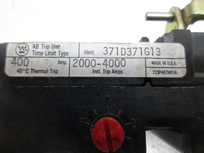 WESTINGHOUSE 371D371G13 TRIP UNIT 400A  UNMP