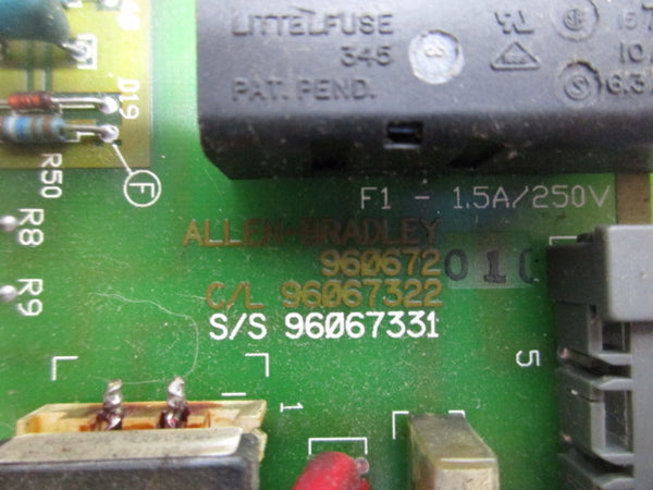 ALLEN BRADLEY 960672 CIRCUIT BOARD UNMP