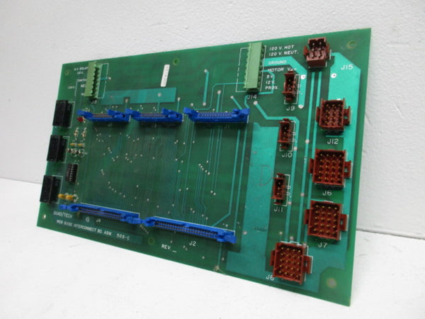 QUAD/TECH 509-C WEB GUIDE INTERCONNECT BOARD  UNMP