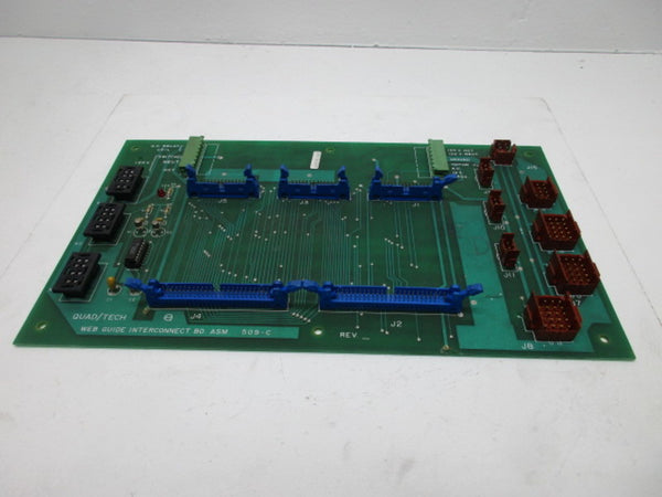 QUAD/TECH 509-C WEB GUIDE INTERCONNECT BOARD  UNMP