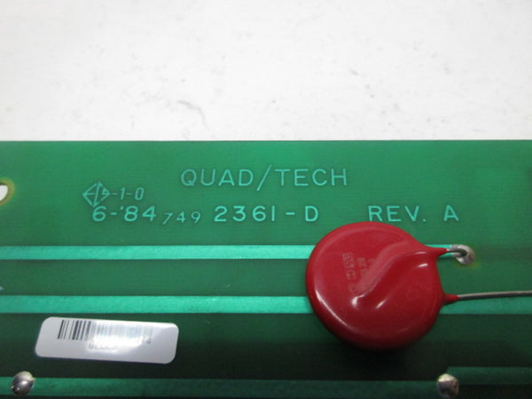 QUAD/TECH 509-C WEB GUIDE INTERCONNECT BOARD  UNMP