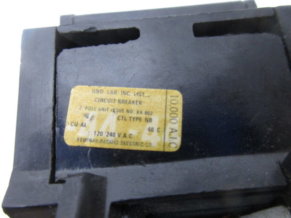 FEDERAL PACIFIC NB2P90 CIRCUIT BREAKER  UNMP