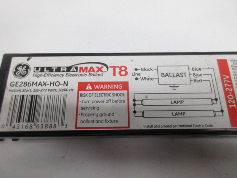 GENERAL ELECTRIC GE286MAX-H0-N BALLAST  UNMP
