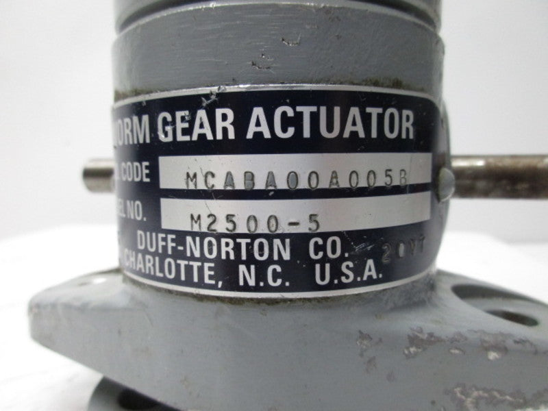 DUFF-NORTON M2500-5 WORM GEAR ACTUATOR  UNMP