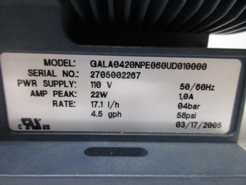 PROMINENT FLUID GALA0420NPE060UD010000 PUMP 110V (AS PICTURED)  NSNP