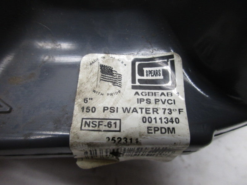 SPEARS AGBEAB1 252311 BUTTERFLY VALVE 6"  UNMP
