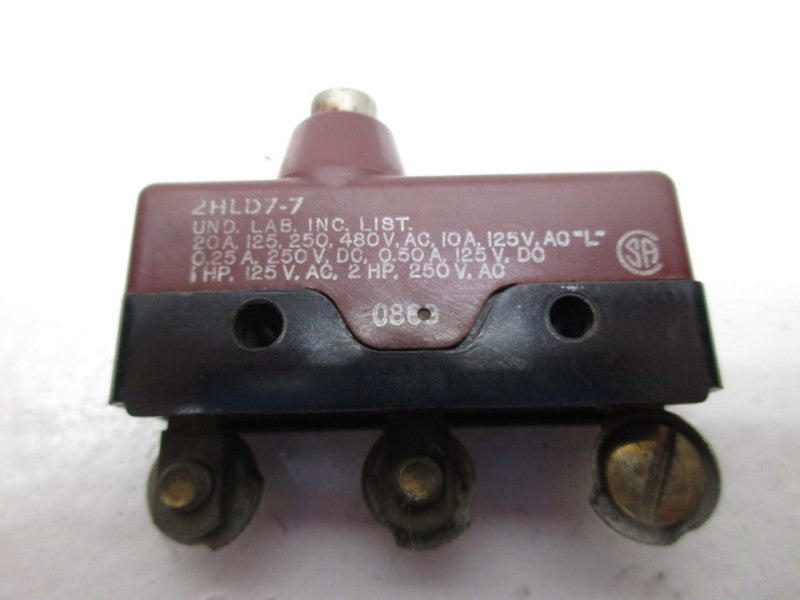 UNIMAX 2HLD7-7 LIMIT SWITCH  UNMP