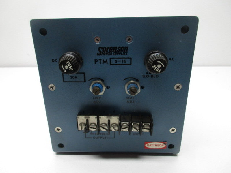 SORENSEN PTM5-16 POWER SUPPLY  UNMP