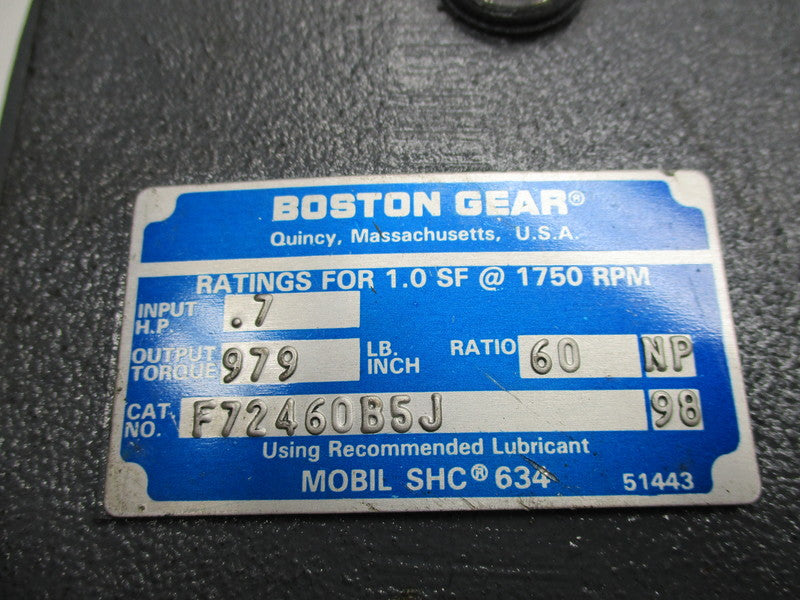 BOSTON GEAR F72460B5J  UNMP
