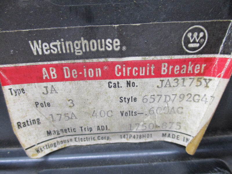 WESTINGHOUSE JA3175Y   UNMP