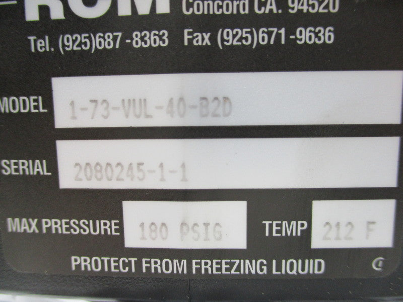 RCM 1-73-VUL-40-B2D  NSMP