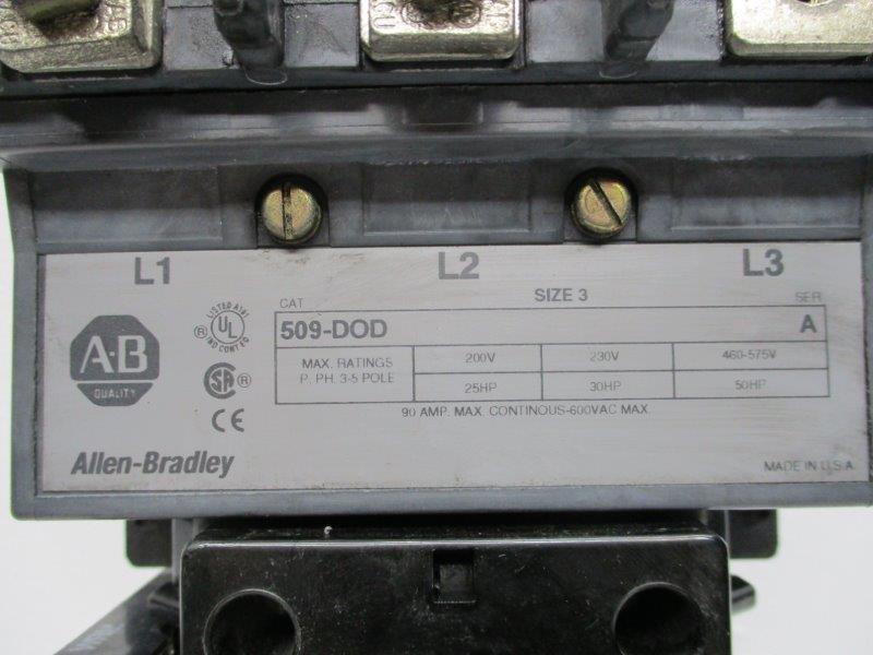 ALLEN BRADLEY 509-DOD SER. A  UNMP