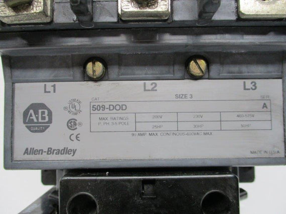 ALLEN BRADLEY 509-DOD SER. A  UNMP